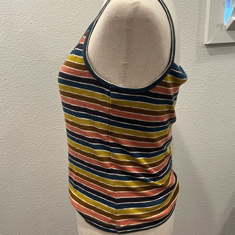 Madewell Wrap Cami Top in Stripe - Multi color - Size Medium - Picture 4 of 7
